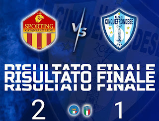 Lo Sporting Catanzaro piega la Cinquefrondese 2-1