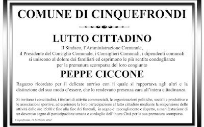 Oggi i funerali di Giuseppe, a Cinquefrondi c’è il lutto cittadino, il paese è ancora sotto shock